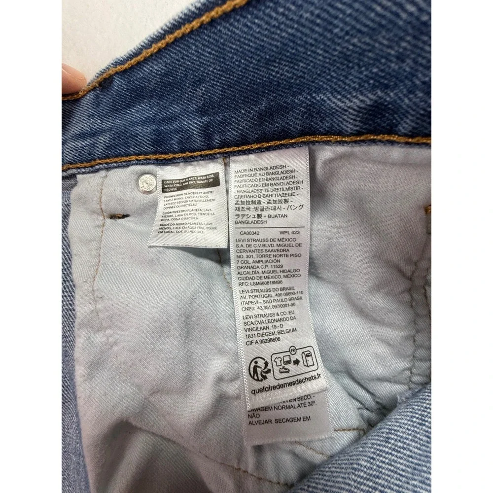 Levi's 550 Relaxed Fit Jeans Mens 42x26 Blue Denim Tapered Leg Medium Wash